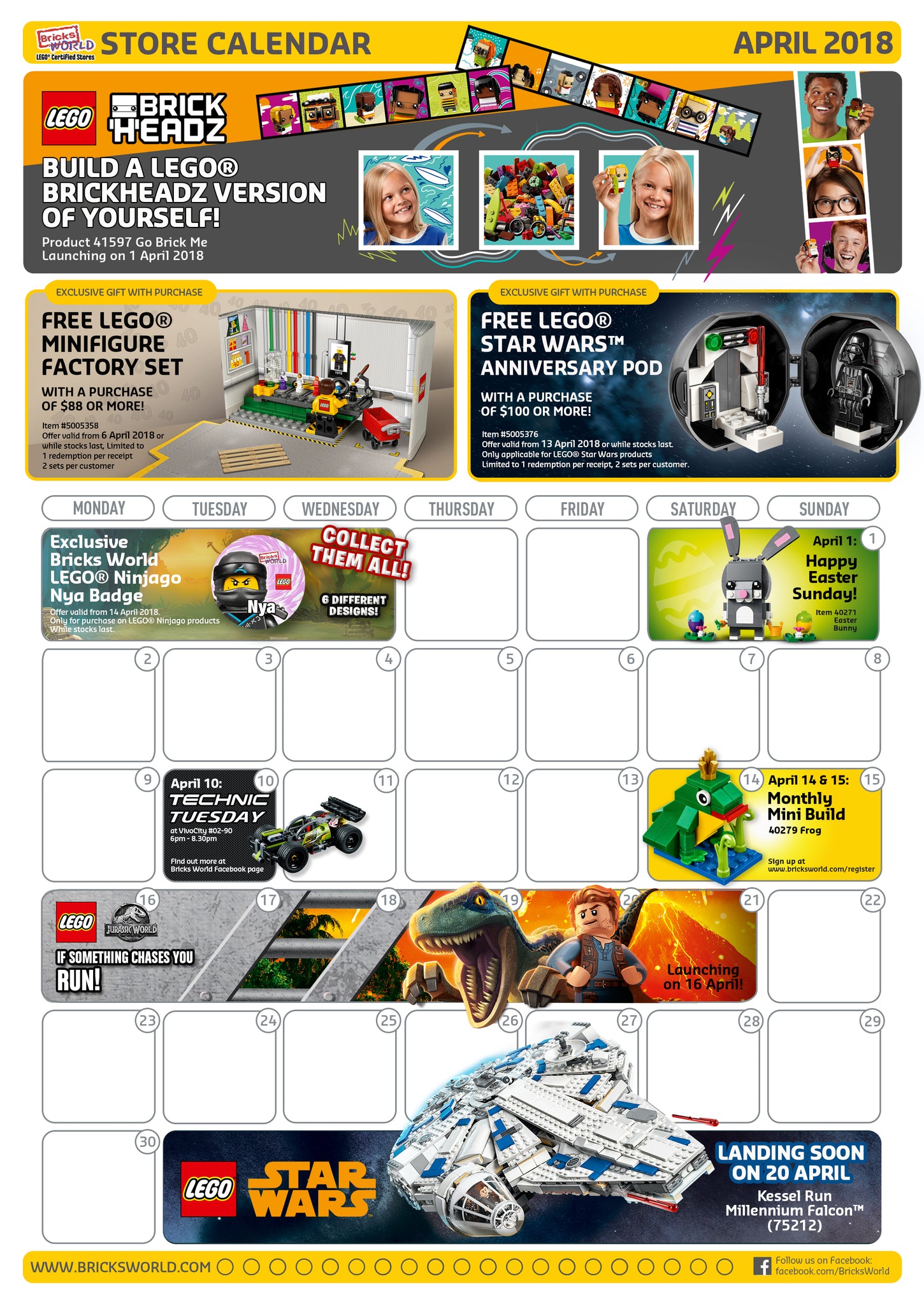 Lego Store Calendar March 2021 January 2020 LEGO Store Calendar Now