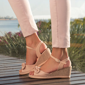 nude dress flats