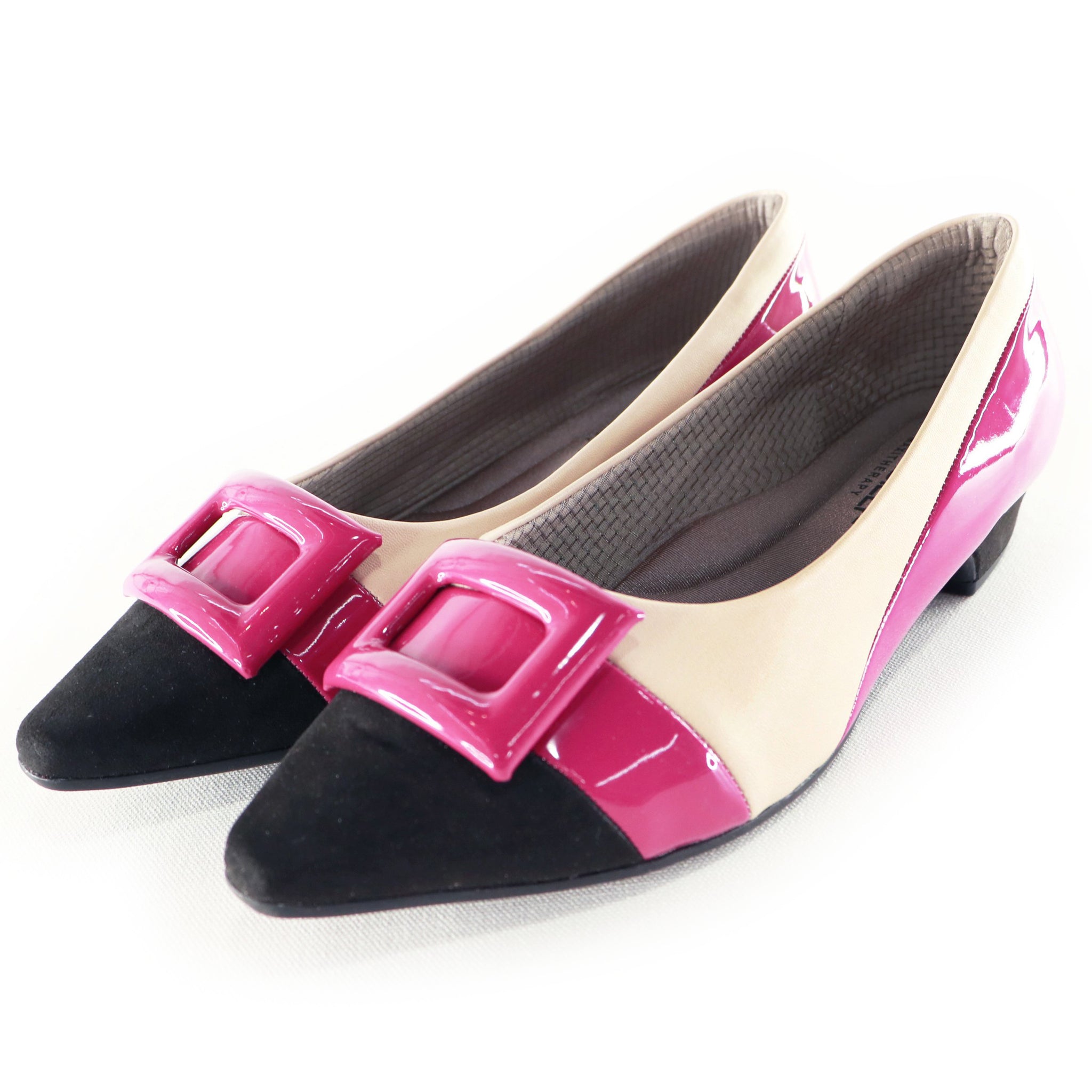 womens pink flat dress shoes