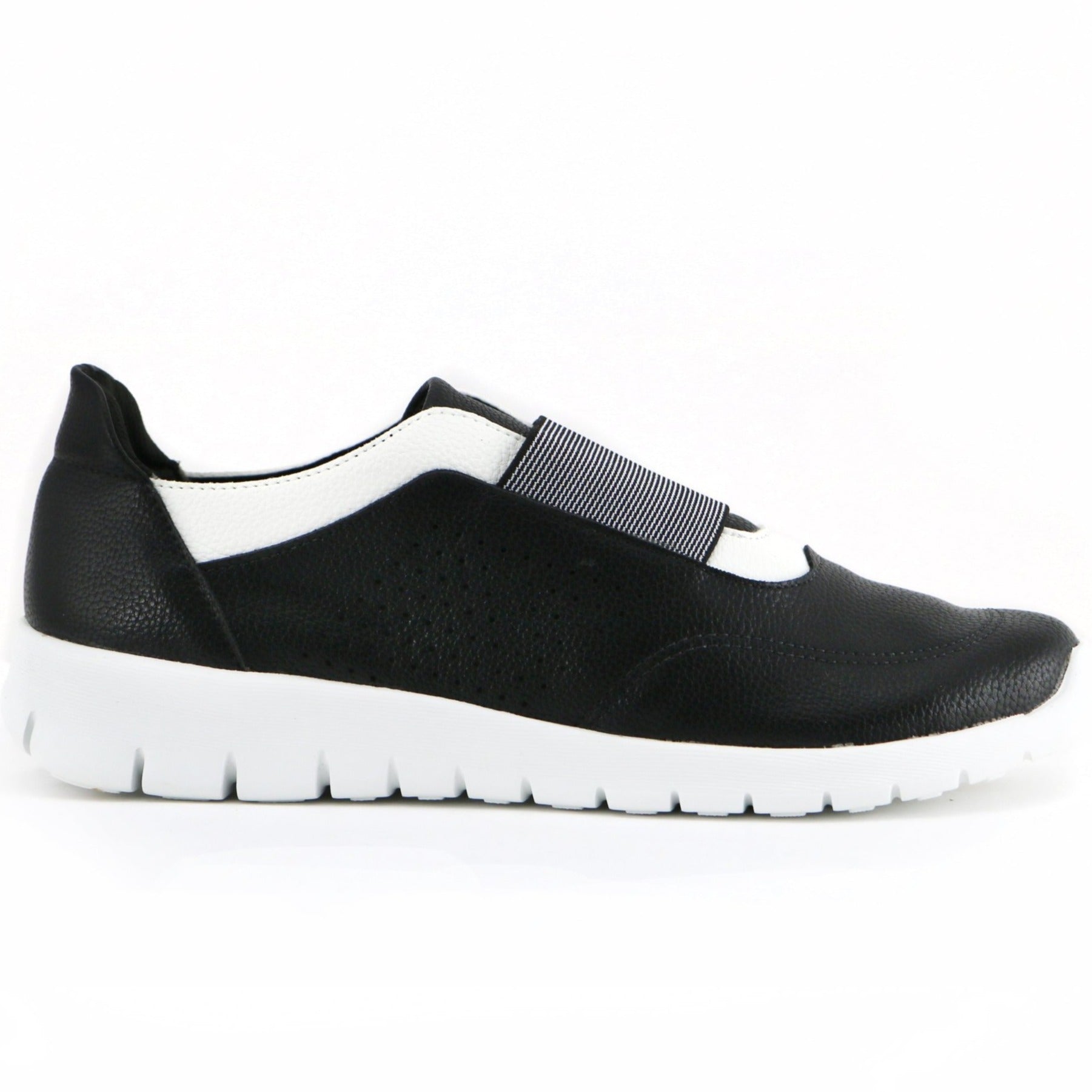 black & white casual shoes