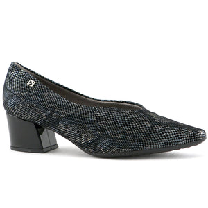 black snake print heels