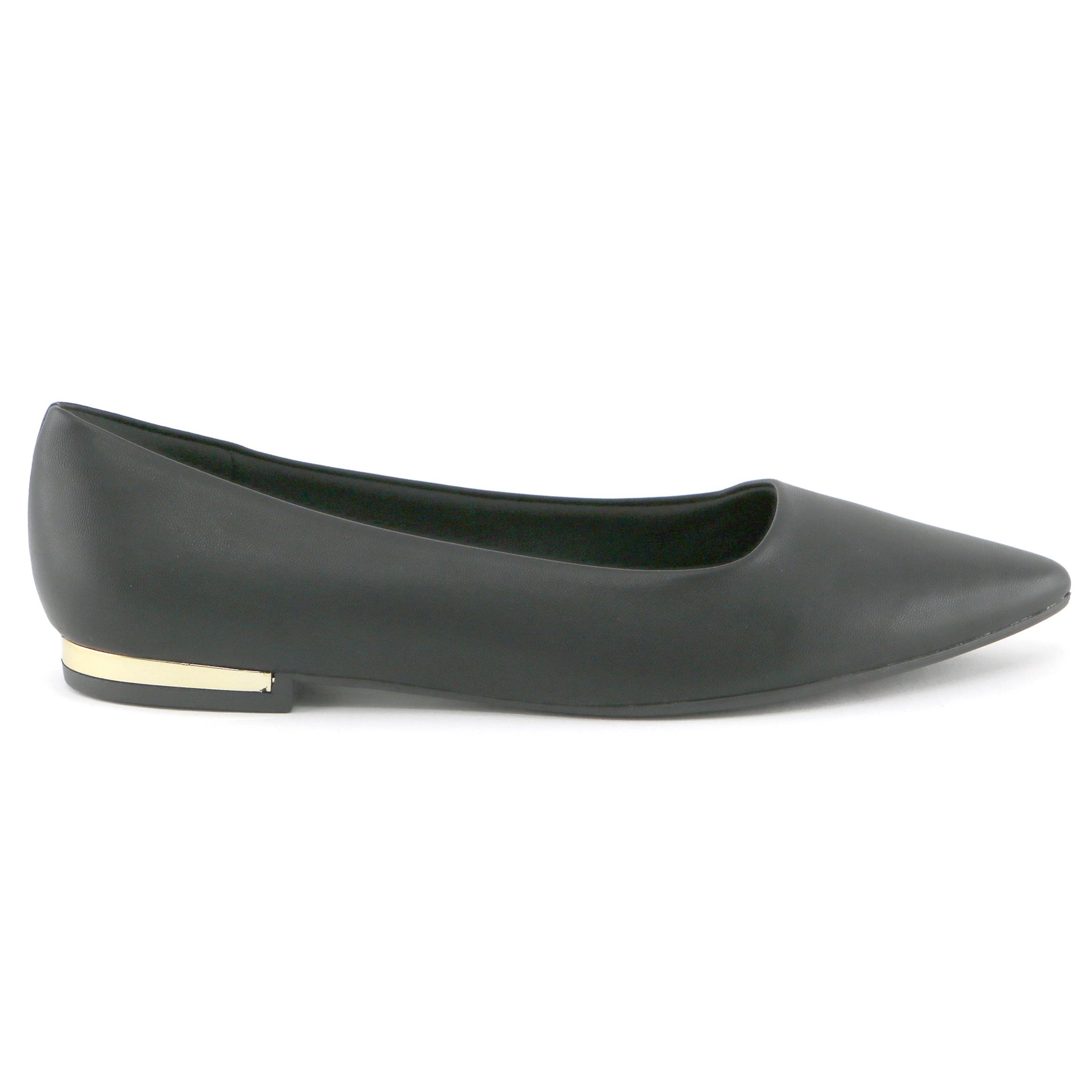 Black Nappa Flats for Women (274.047 