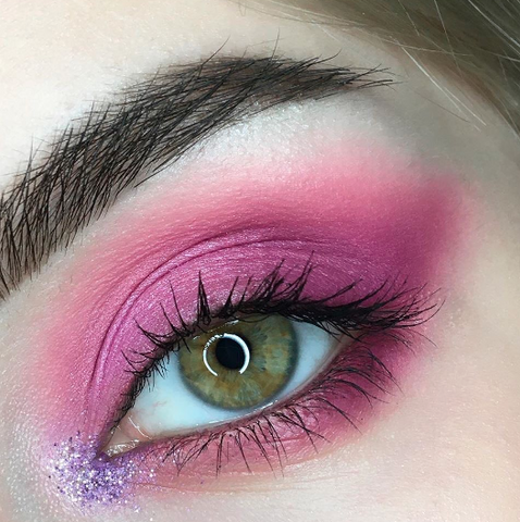 Blended lavender-n-pink pastel eyeshadow look