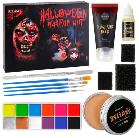 DE'LANCI Special Effects Stage Halloween Makeup Set-B