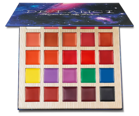 De'lanci’s 25 lip color palette - Best Red lipstick palette 