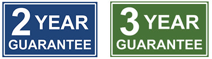 2 year and 3 year guarantee logos