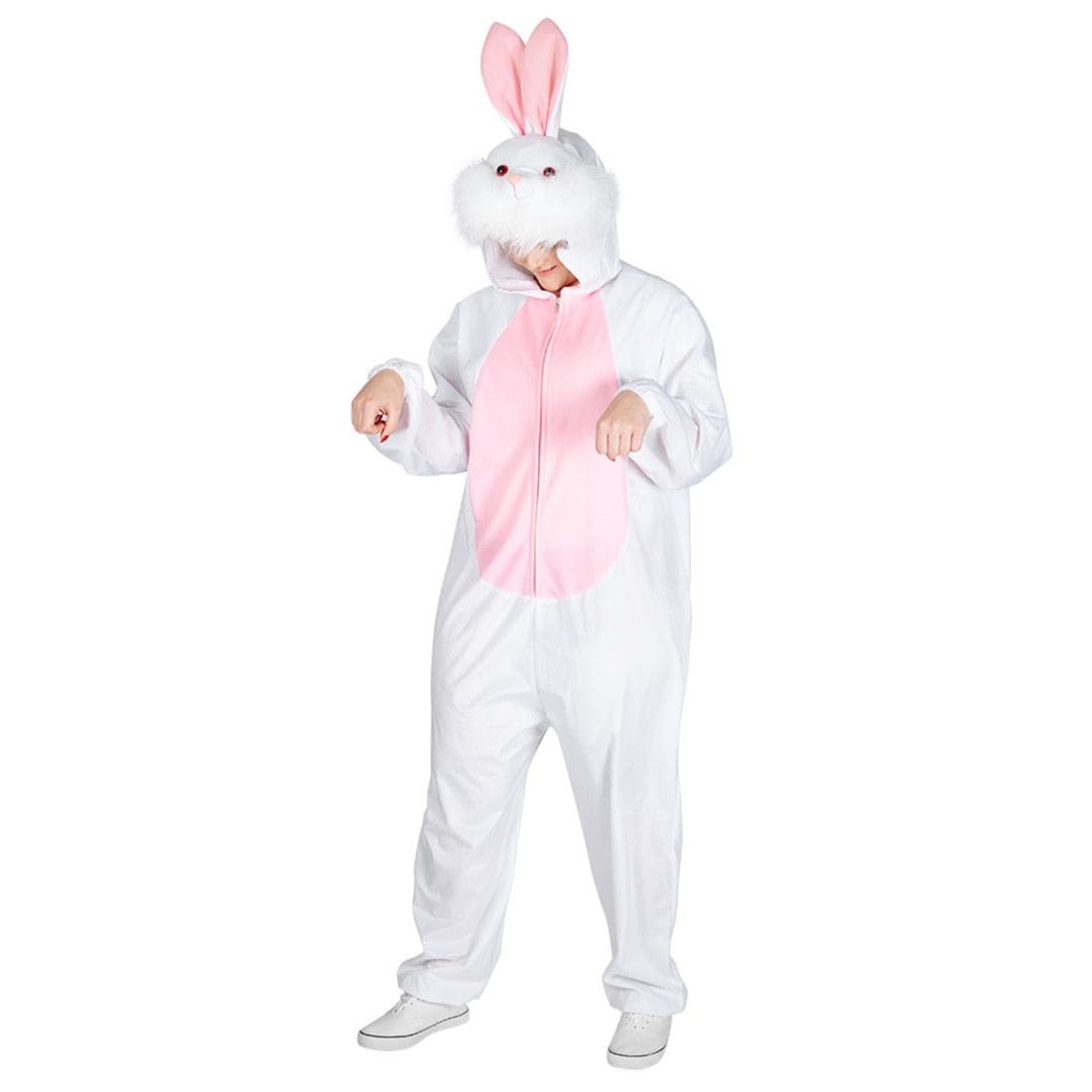 Adults Easter Bunny Costume Deluxe White Rabbit Fancy Dress – XS-Stock ...