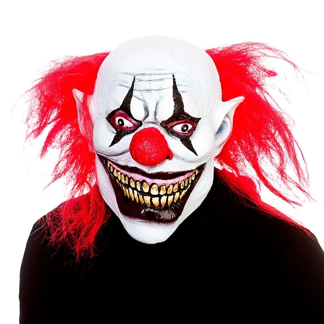 Big Mouth Killer Clown Latex Mask Evil Joker Adults Halloween – XS ...