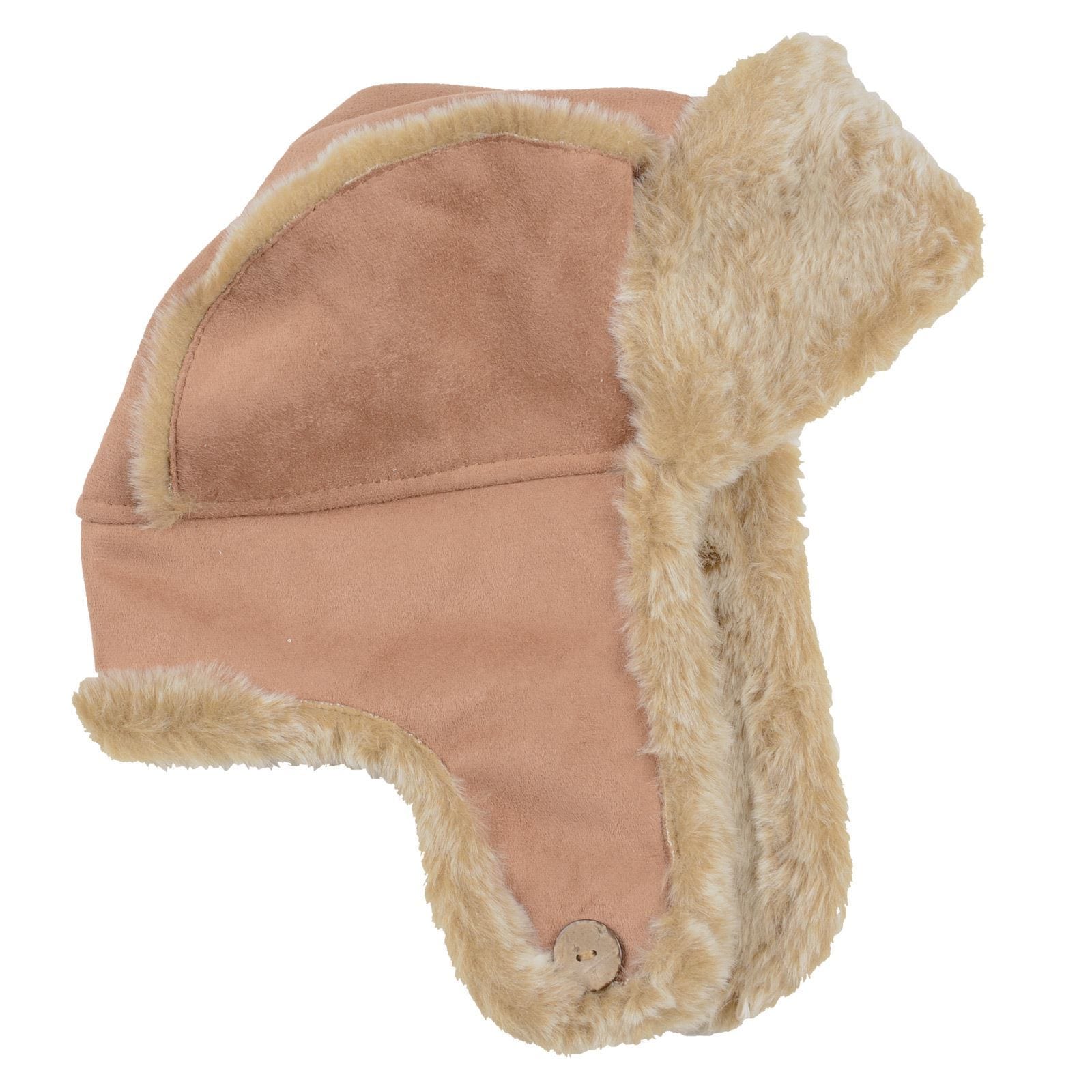 Womens Katka Trapper Hat Faux Sheepskin Fur Trim & Lining – XS-Stock.co.uk