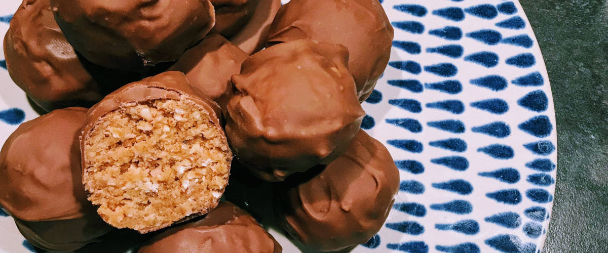 No Bake Protein Balls Recipe (makes 10)