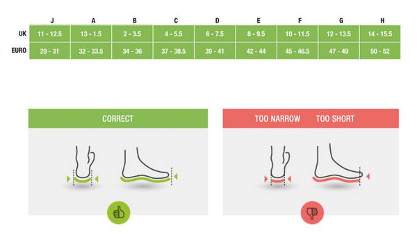 superfeet size chart - Talat