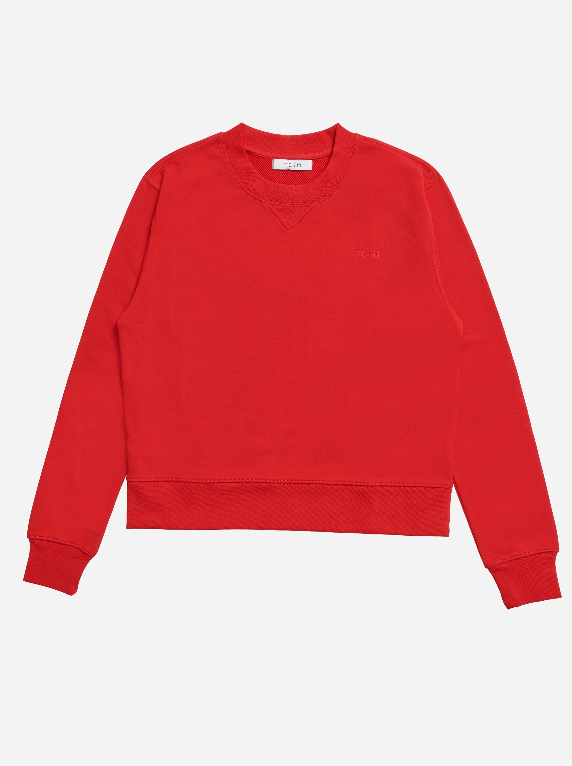 Teym • The Sweatshirt for women • Red • Comfortable and classic fit