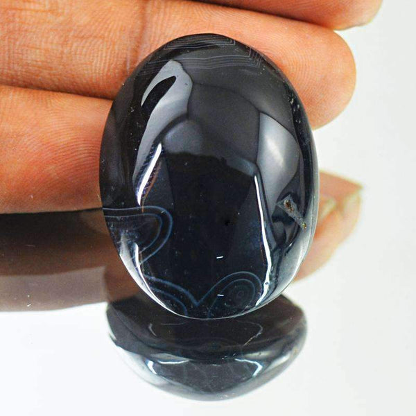 natural black obsidian stone anklet