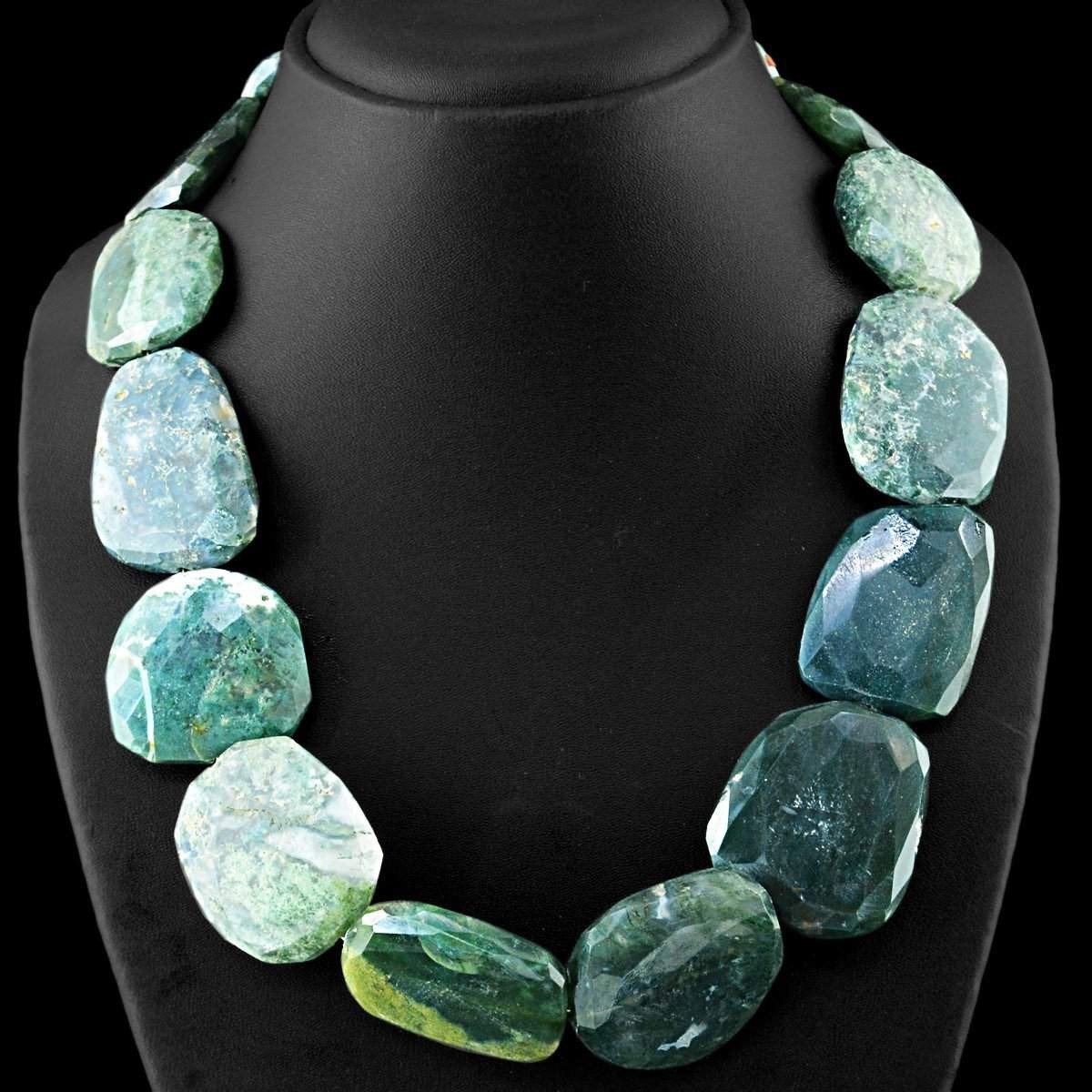 moss agate necklace