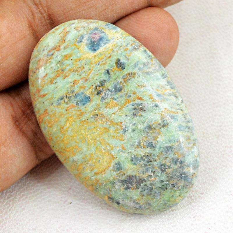 Natural Ruby Ziosite Gemstone - Oval Shape