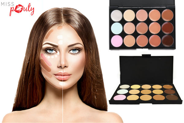 15 Shades Colour Contouring Concealer Makeup Palette Kit 0