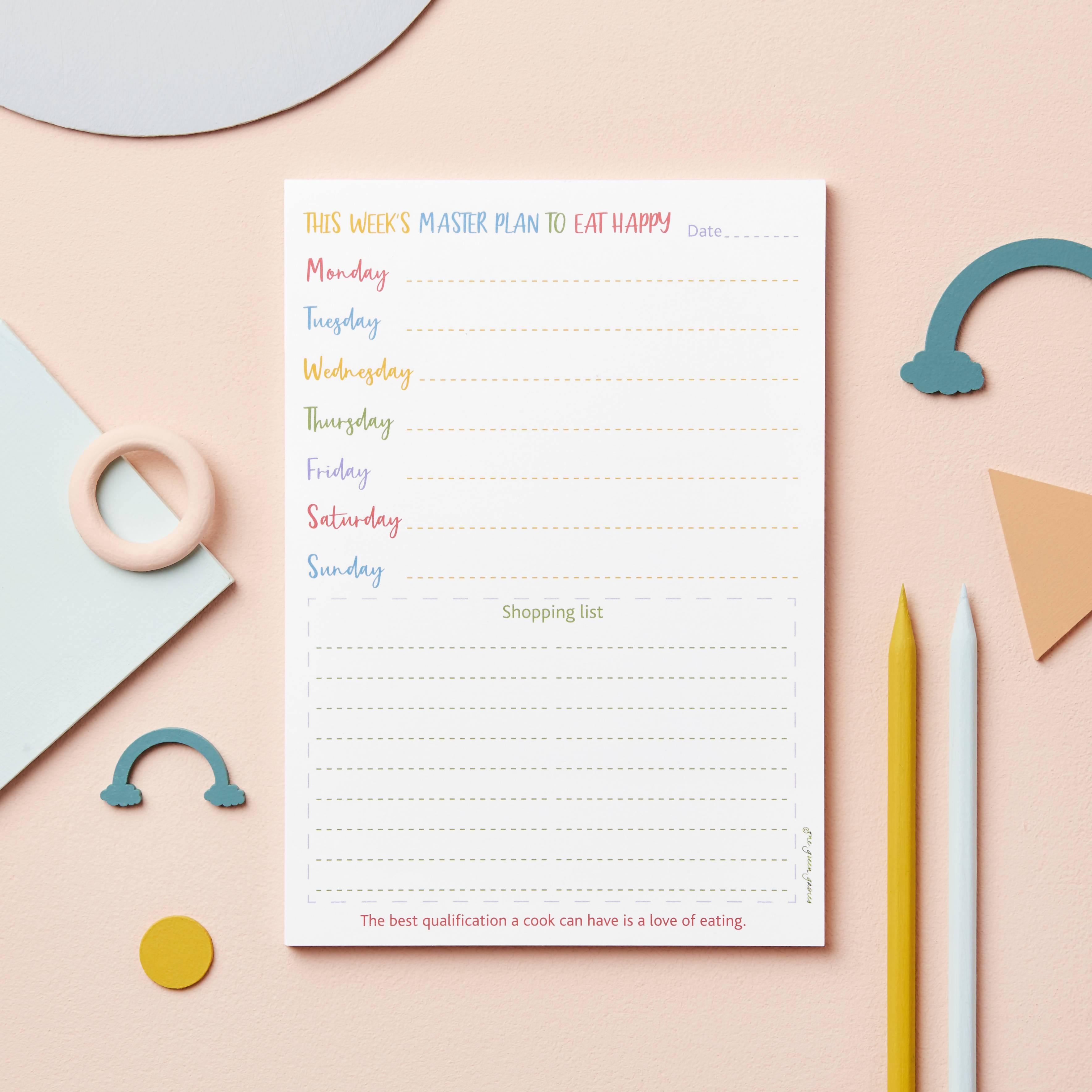 meal planner notebook