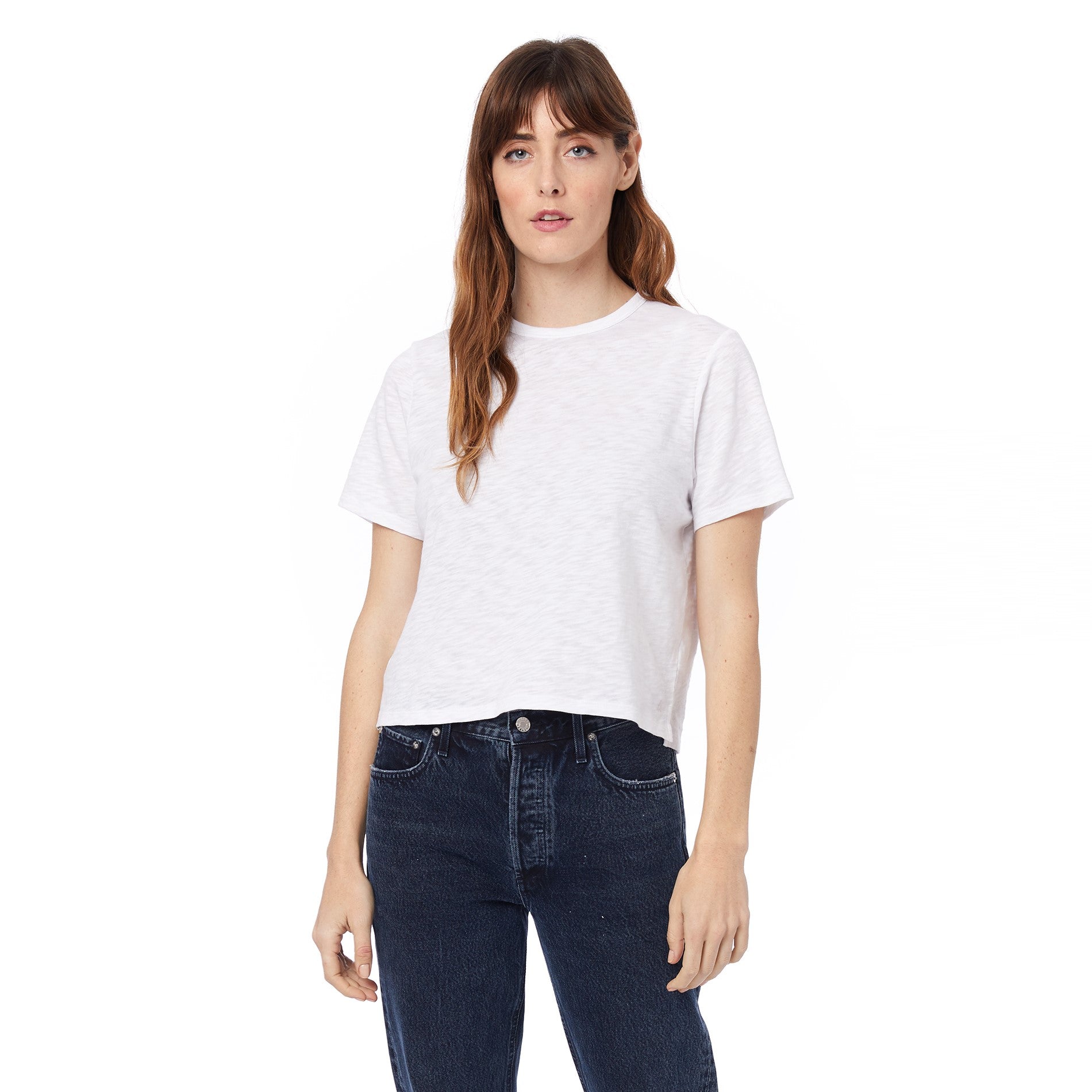 Good Neighbour | Alternative Apparel Hayes Cropped Tee (White)