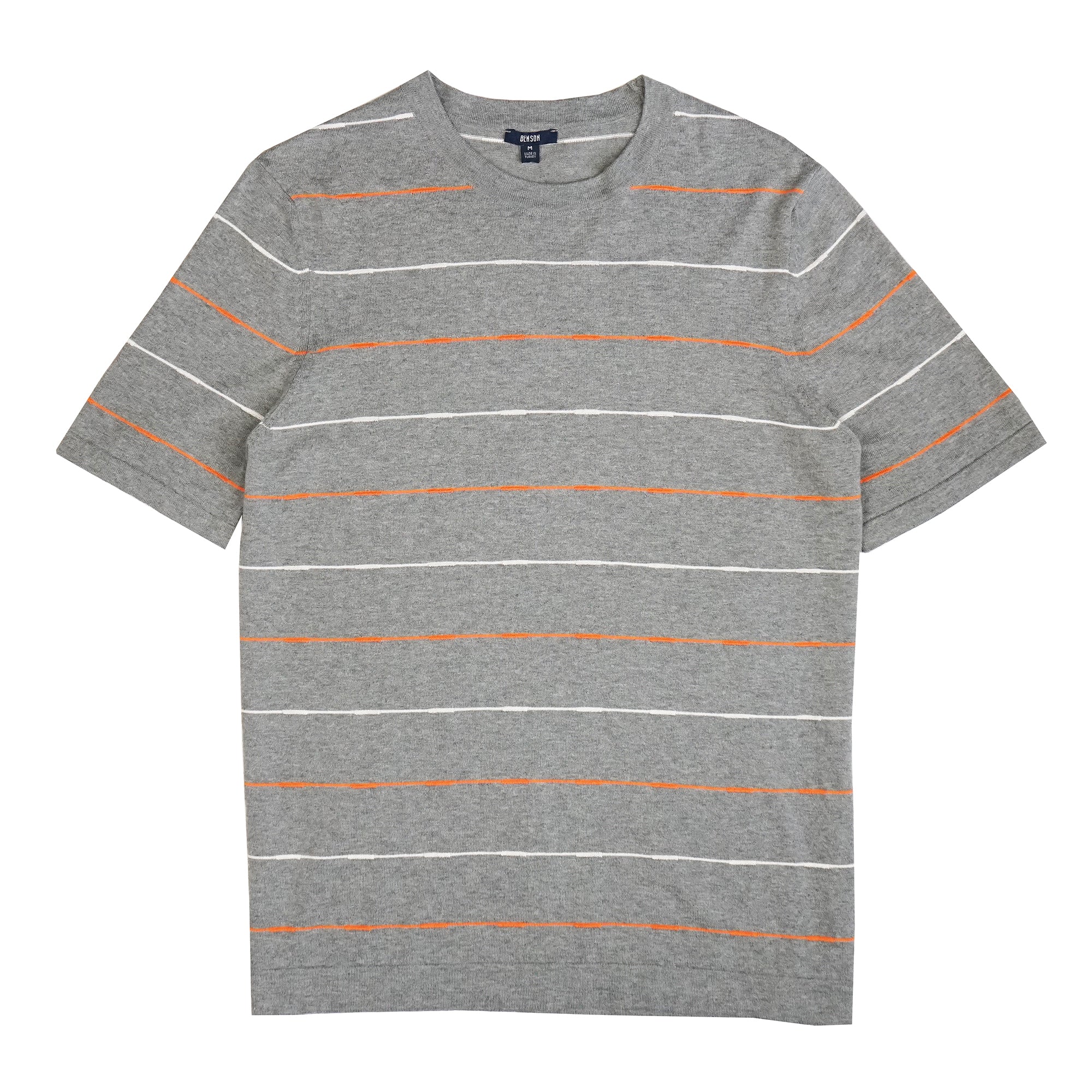 Good Neighbour | Benson Hampton Shirt with Stripes (Light Grey)