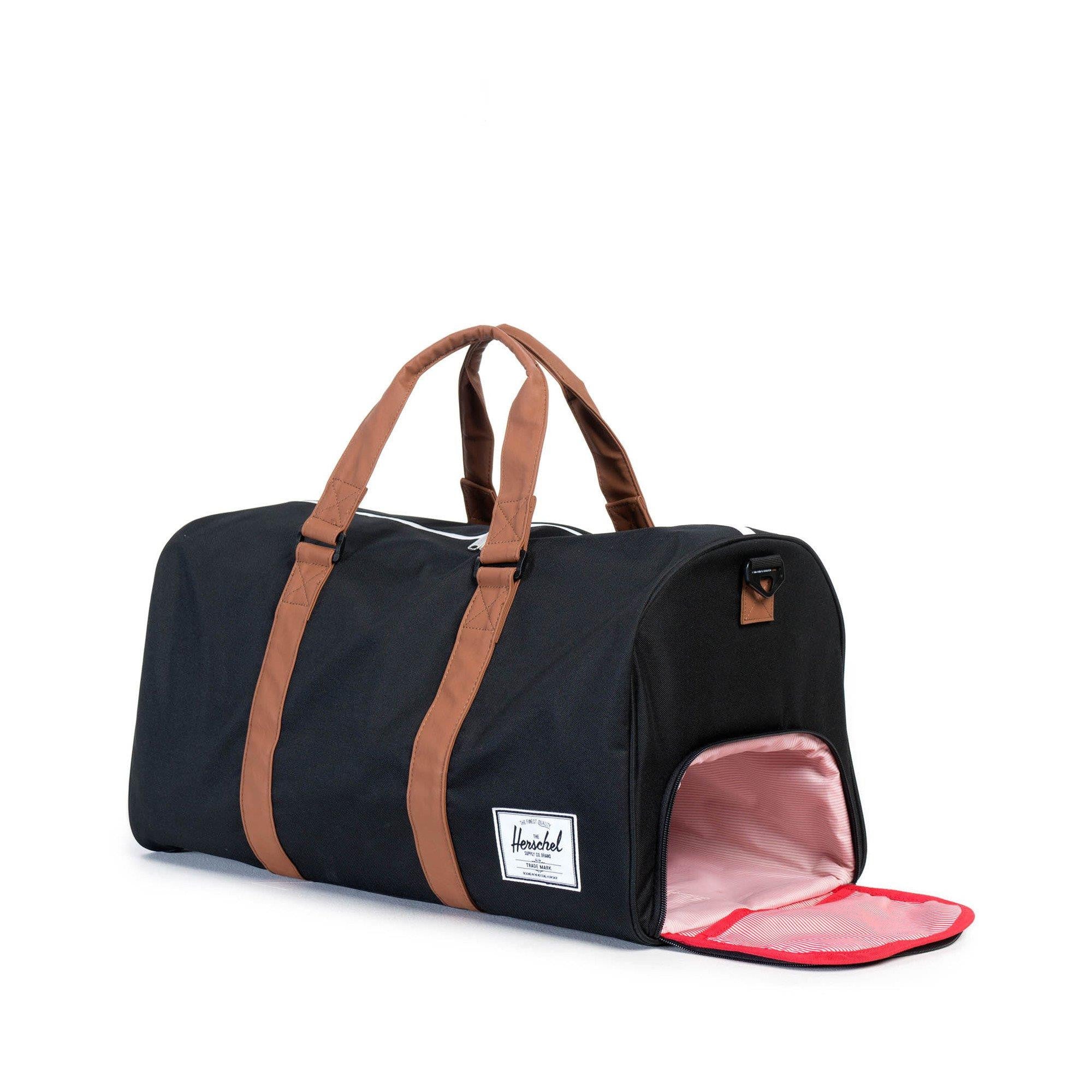 Good Neighbour | Herschel Novel Duffle (Black+Tan)