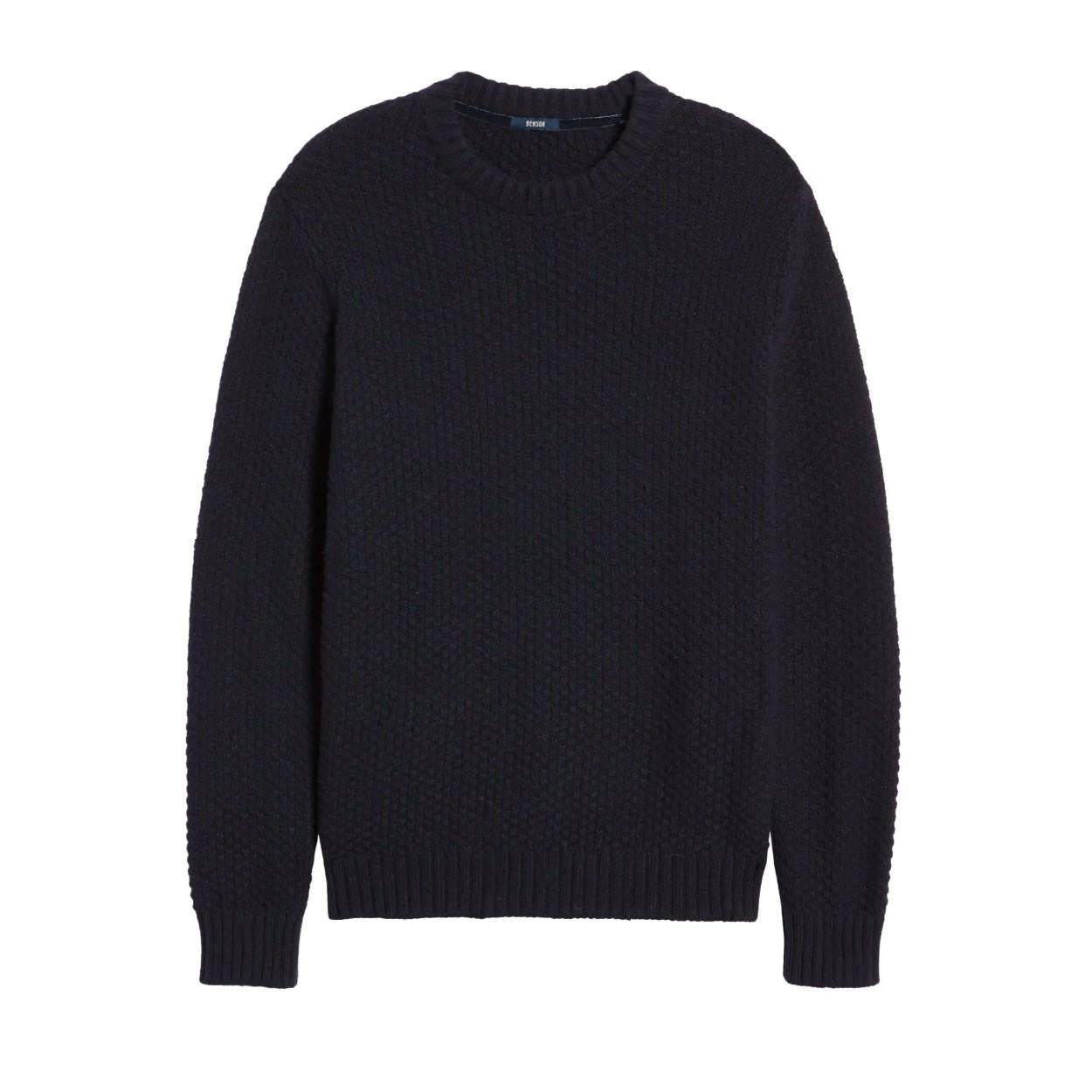 Good Neighbour | Benson Bubble Knit Crew (Navy)