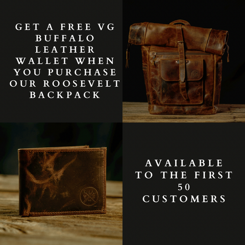 Limited Edition Roosevelt Buffalo Leather Toiletry Kit | Buffalo Grain