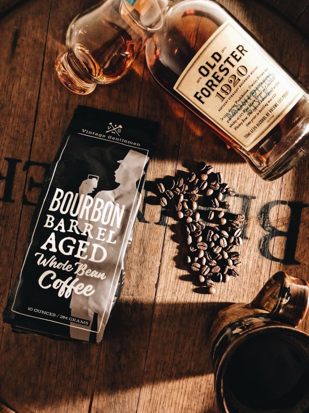 Bourbon Whiskey Coffee Beans - Flavored Whole Bean or Ground