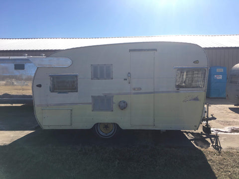 shasta yellow camper 