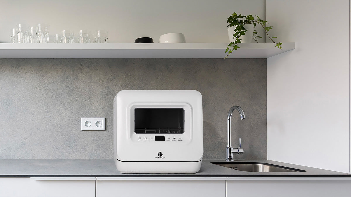 VENTRAY 小型台式全自动智能洗碗机 五大洗涤模式 带烘干功能 DW55AD