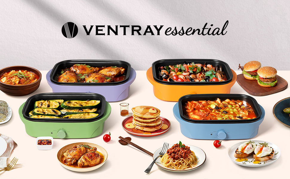 Ventray Essential Every Grill 12 合 1 电动多功能烤炉 - 紫色