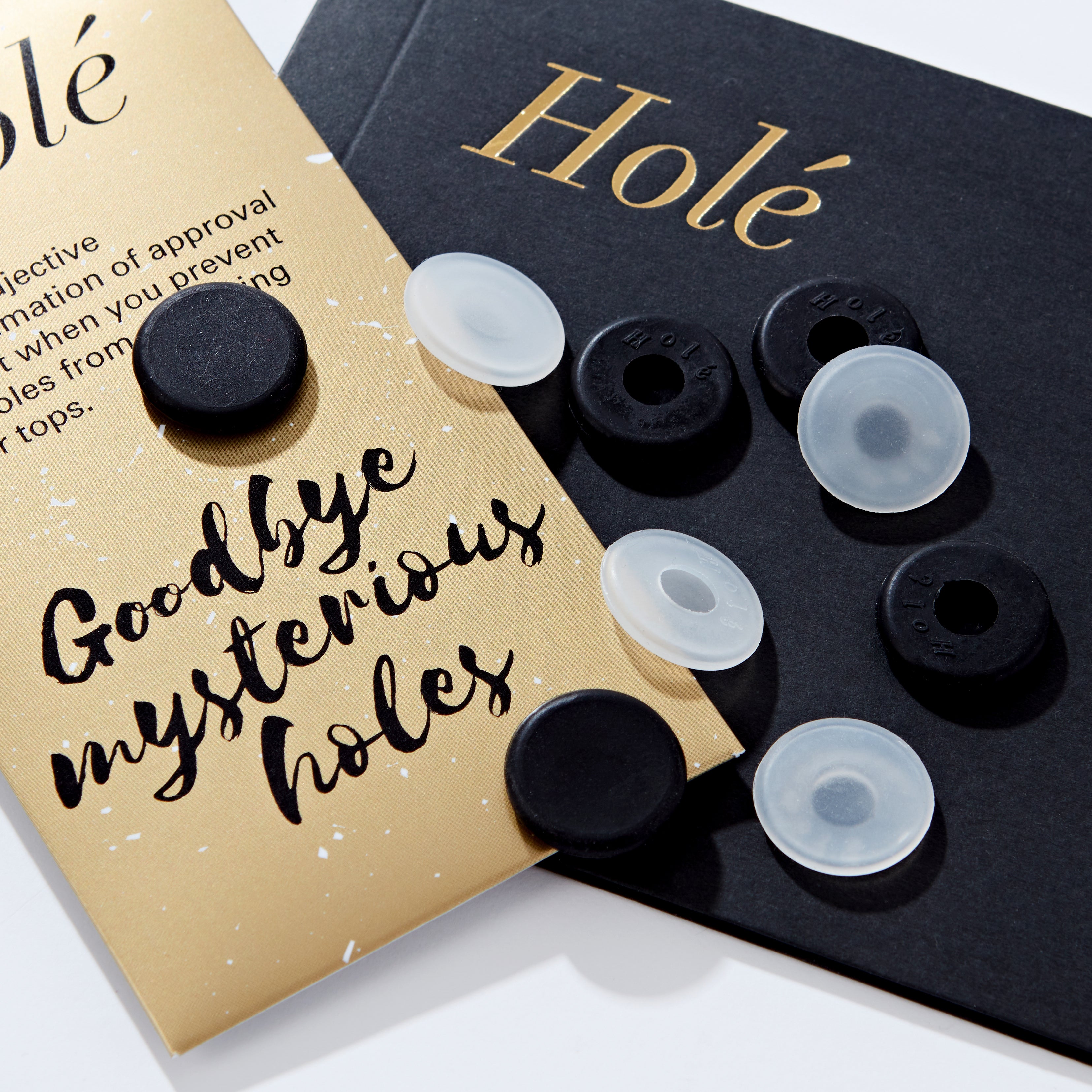 Hole button covers