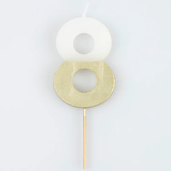 Meri Meri Dipped Number Candle 8