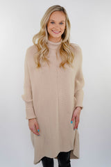 The Sweater Cowl Neck Sweater - Beige