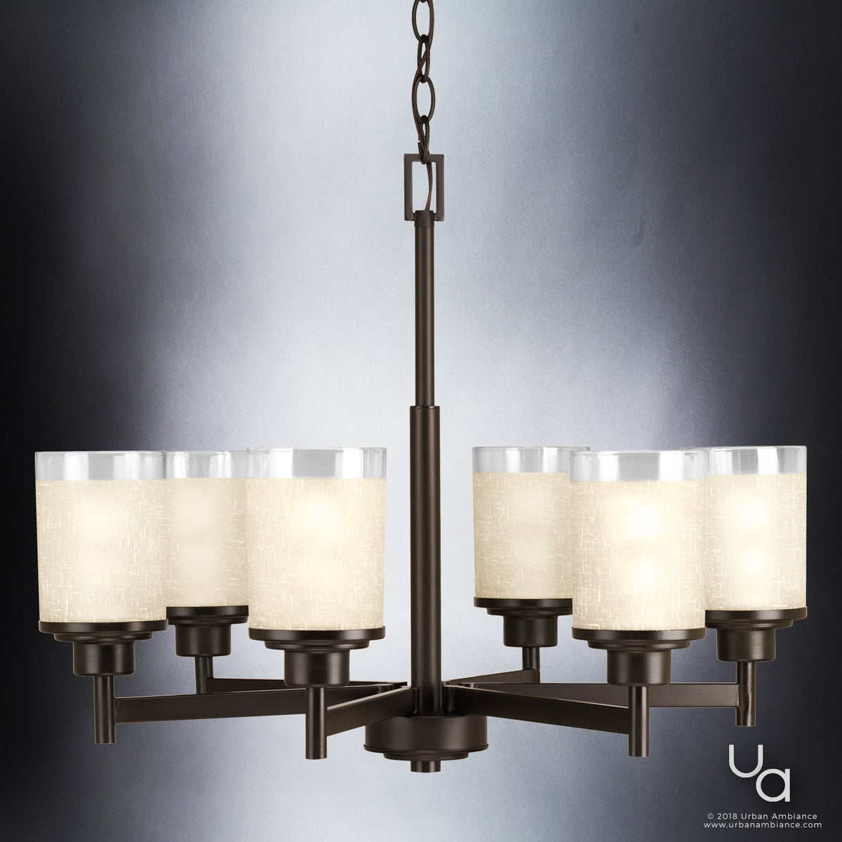 UHP2024 Contemporary Chandelier 19 75H X 25W Olde Bronze Finish C   UHP2024 1 105056 1200x1200 