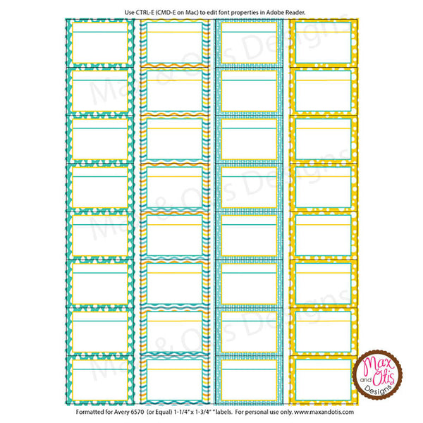 Printable 1 Stickers And Labels 5 Ml Essential Oil Roller