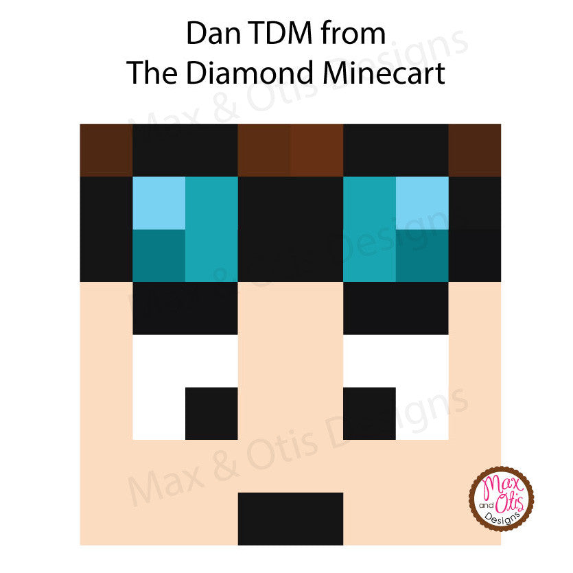Minecraft Dan Tdm Printable Box Head Max Otis Designs