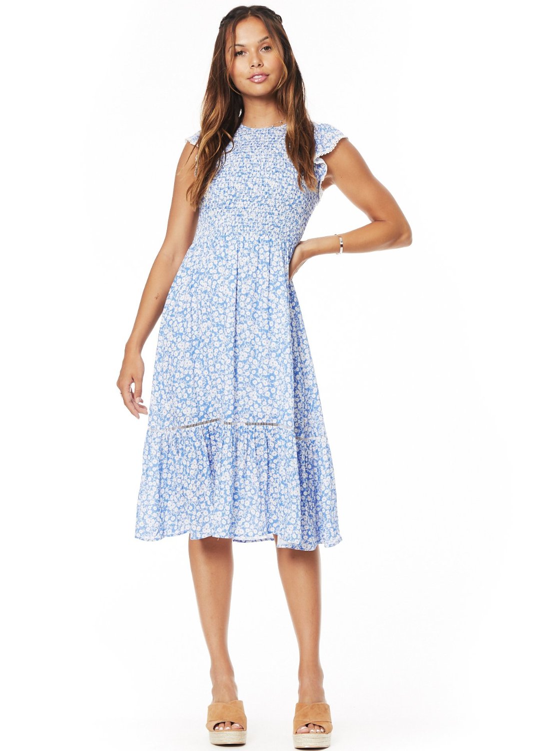 lost and wander pick me midi dress