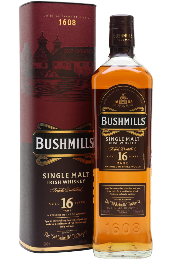 Irish single malt. Bushmills 16 rare. Виски Бушмилс сингл Молт. Бушмилс сингл Молт 16. Виски "Bushmills " 16 years old, Gift Box, 0.7 л.