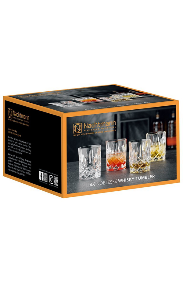 Coffret cristal service 4 verres Whisky 30 cl et carafe Julia Paola