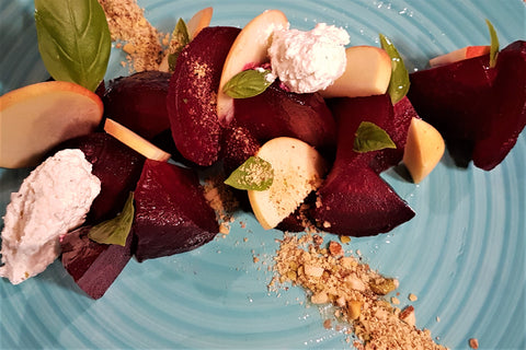 roasted beet salad by chef's satchel