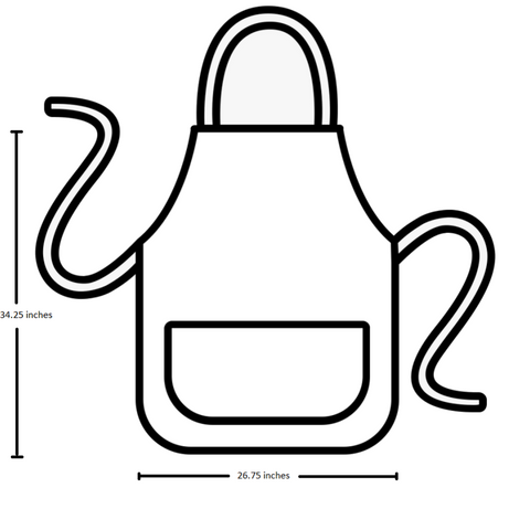 Apron size for chef's satchel