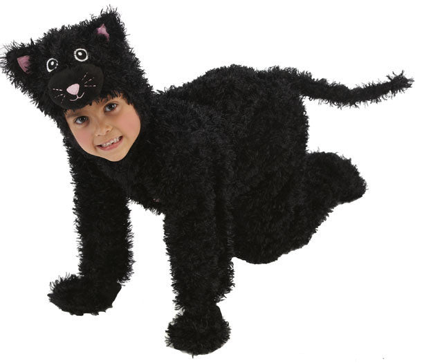 toddler girls zipster black cat one piece costume