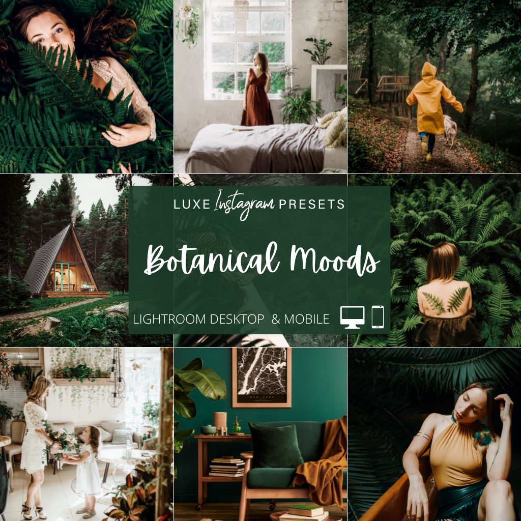 Botanical Moods Instagram Presets for Lightroom Mobile & Desktop - The Luxe Lens product image