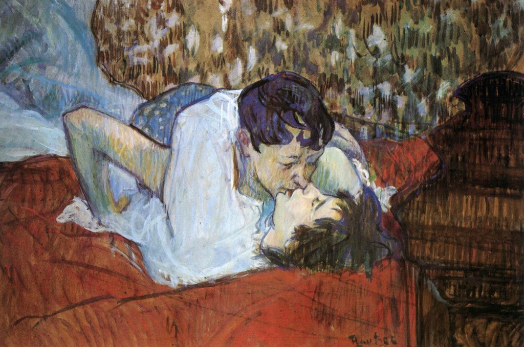 The Kiss, Toulouse Lautrec(1892)