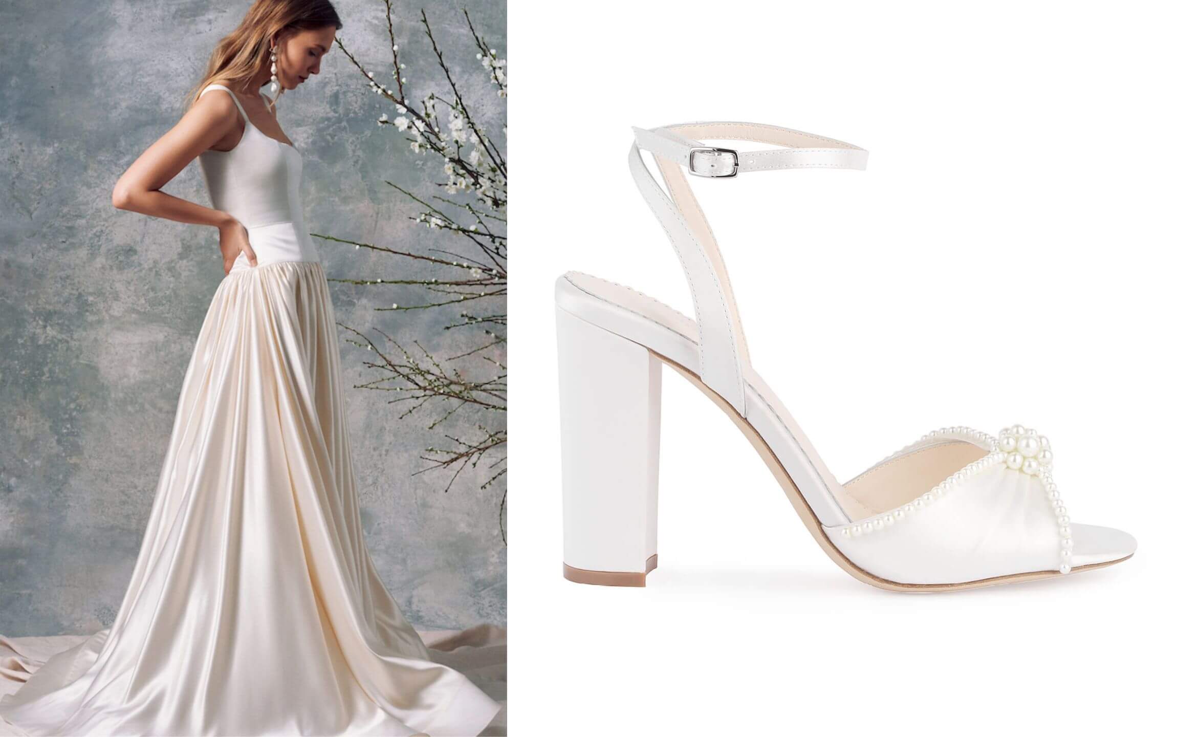Stunning Wedding Shoes for Drop Waist Dress