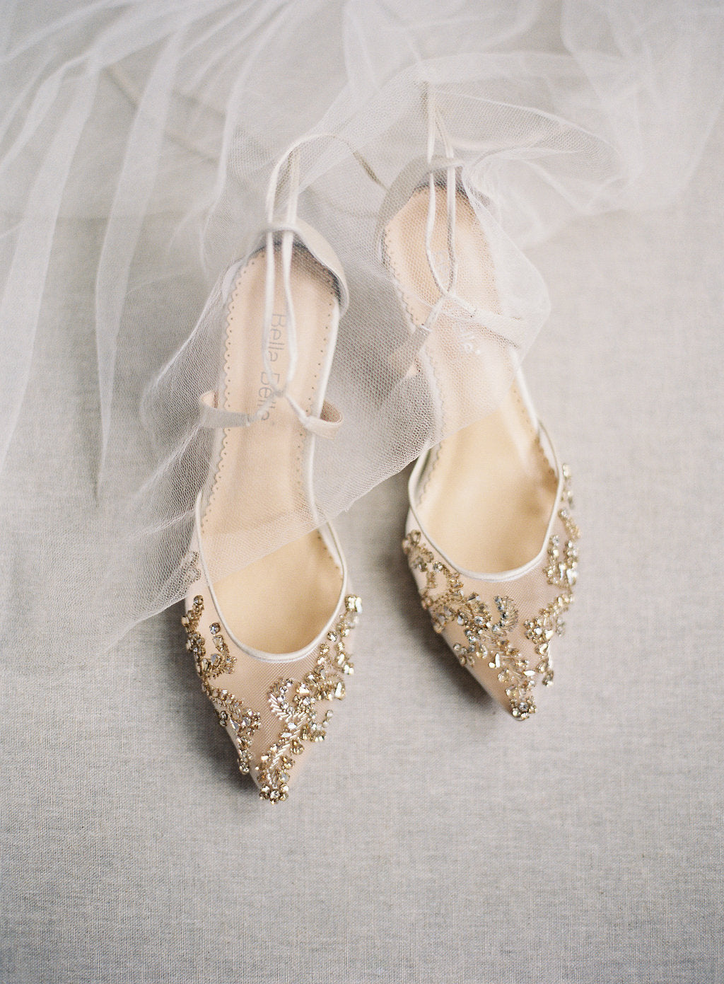 gold bridesmaid shoes