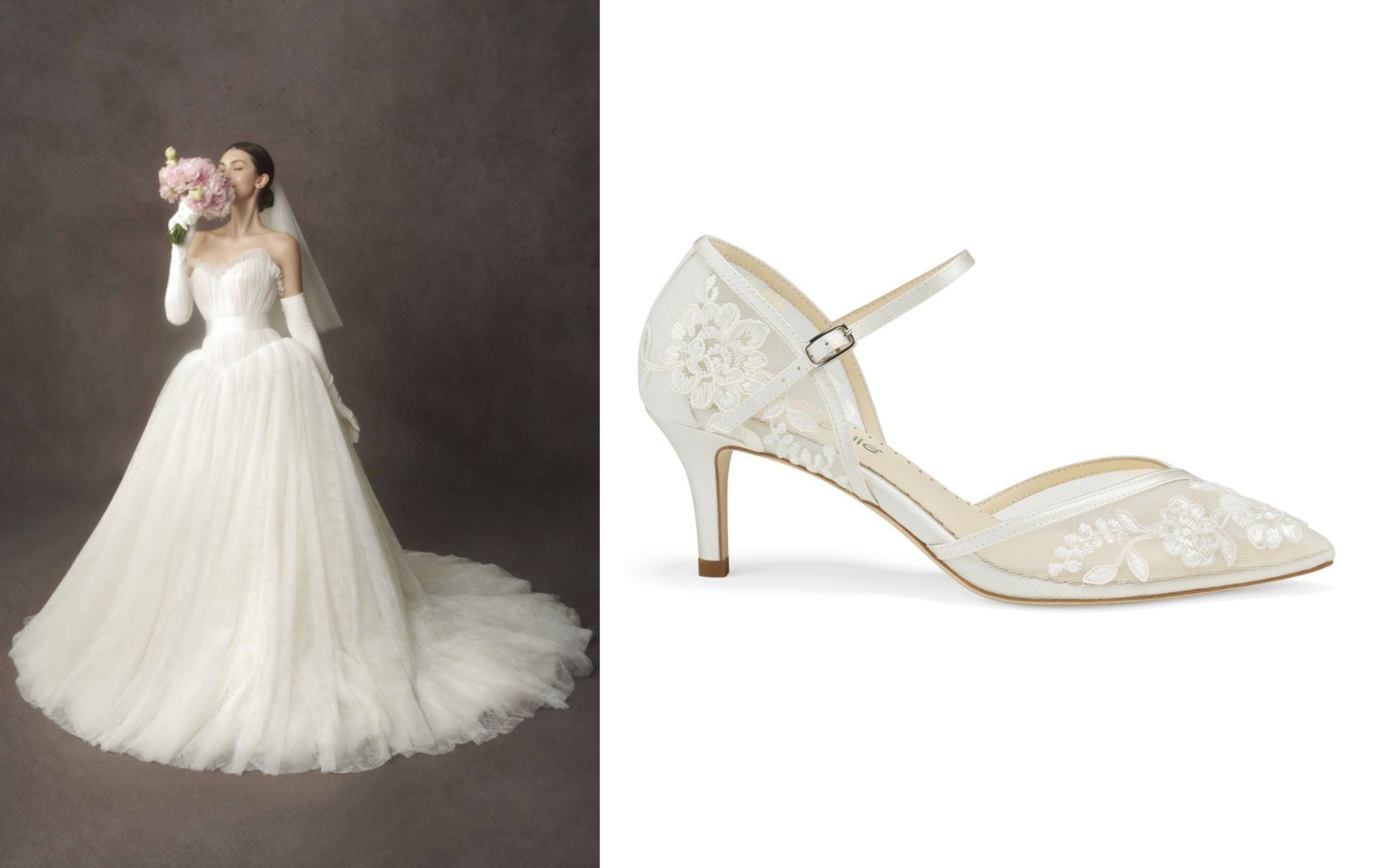 Stunning Wedding Shoes for Drop Waist Dress