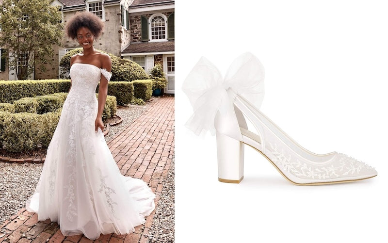 Stunning Wedding Shoes for Drop Waist Dress