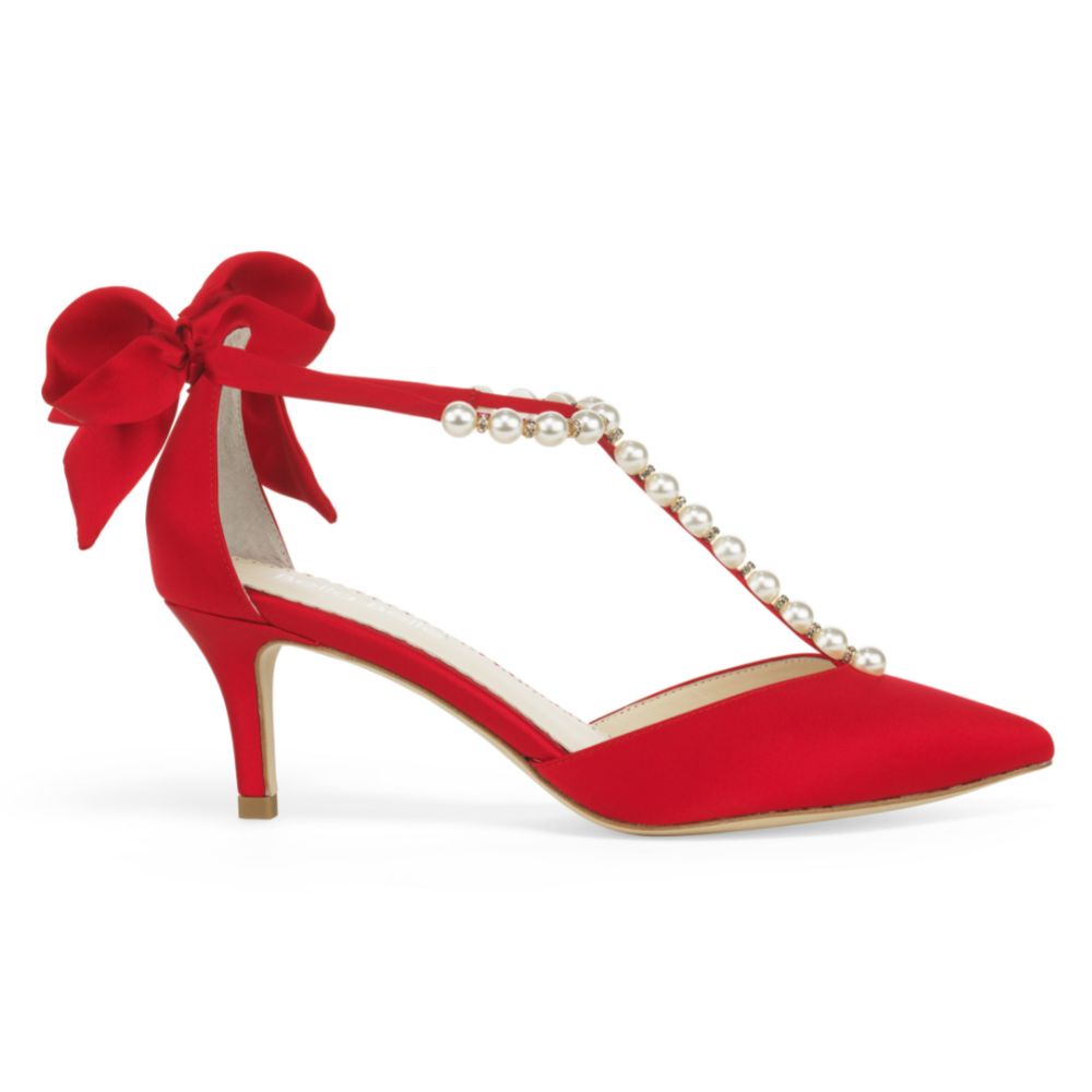 Bella Belle 2024 wedding shoe trends cherry red shoes lisa