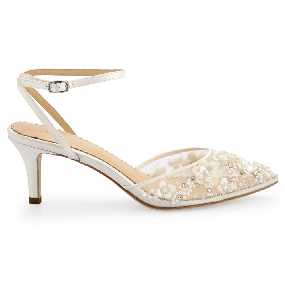 Bella Belle 2024 wedding shoe trends flower wedding shoes rosa